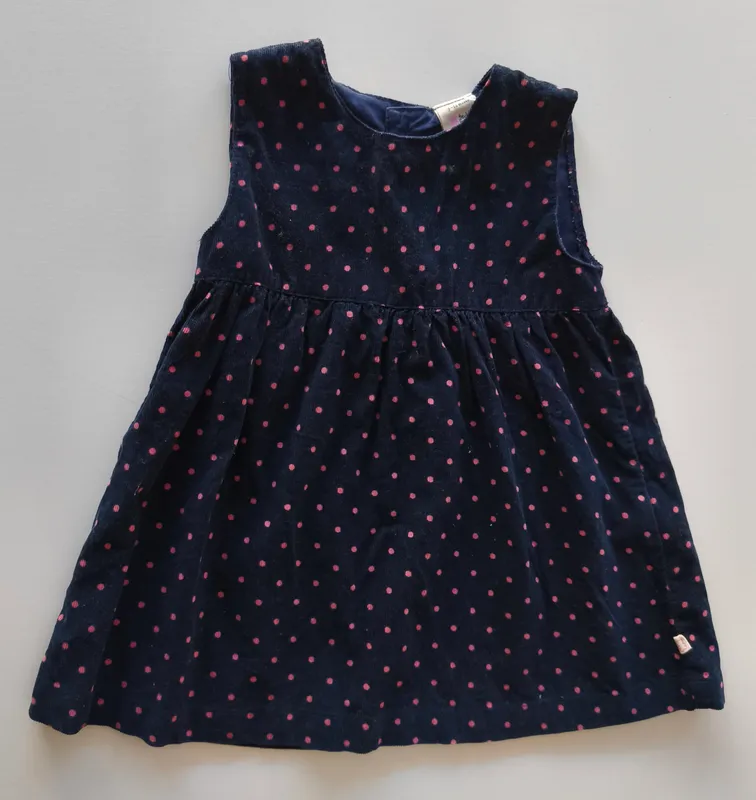 Vestido de pana. Teddy boom. Talle: 9-12M.