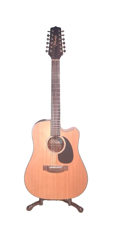 Guitarra electroacústica 12 cuerdas takamine eg345c con estuche