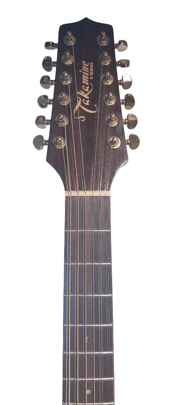 Guitarra electroacústica 12 cuerdas takamine eg345c con estuche