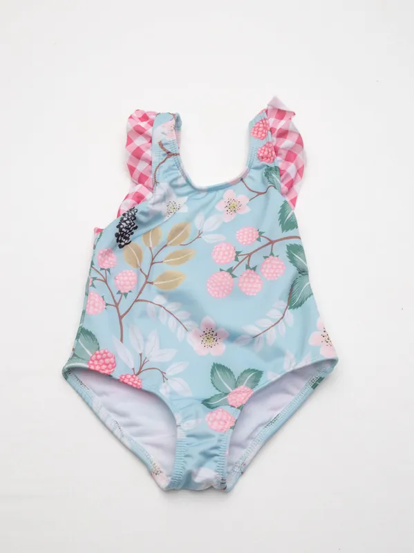 Traje de baño enterizo frambuesas anita luque