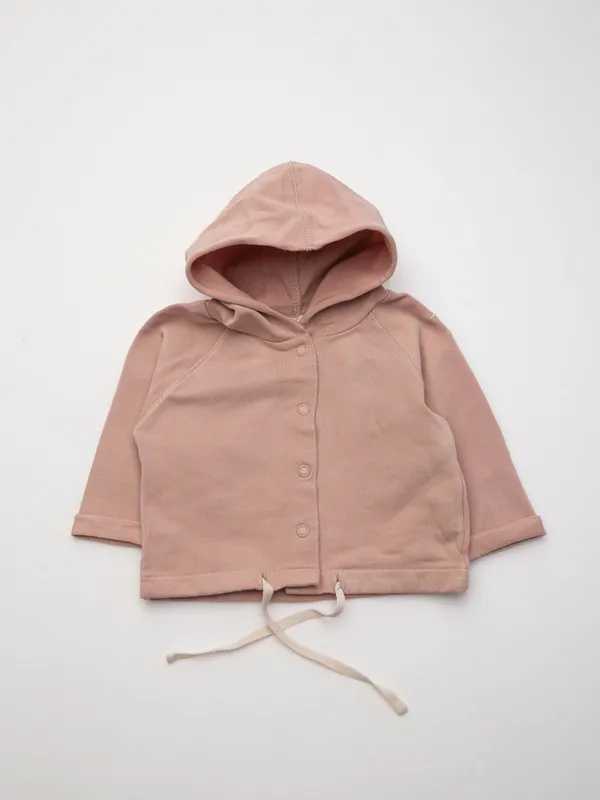 Buzo abotonado con capucha gray label