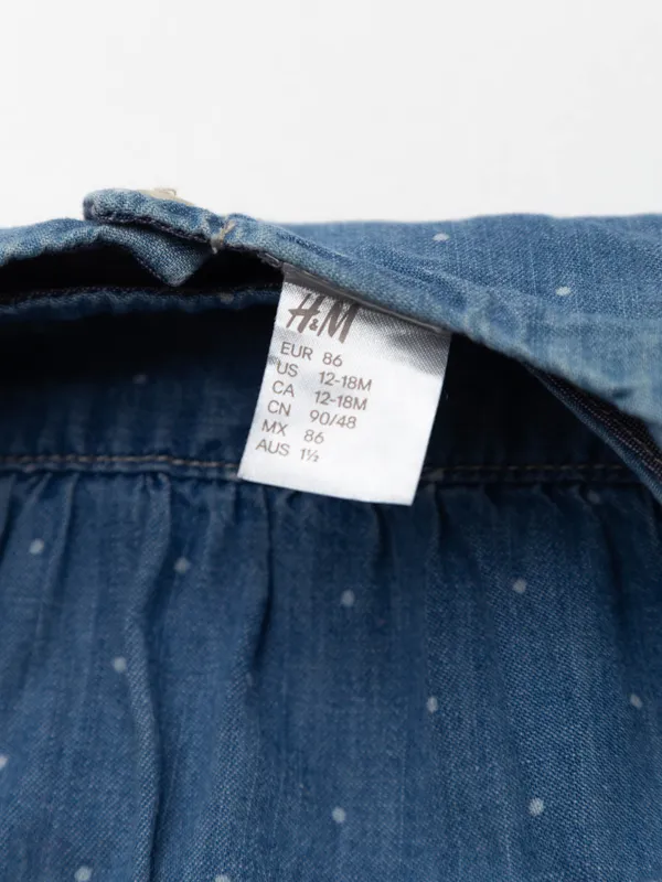 Vestido jean h&m