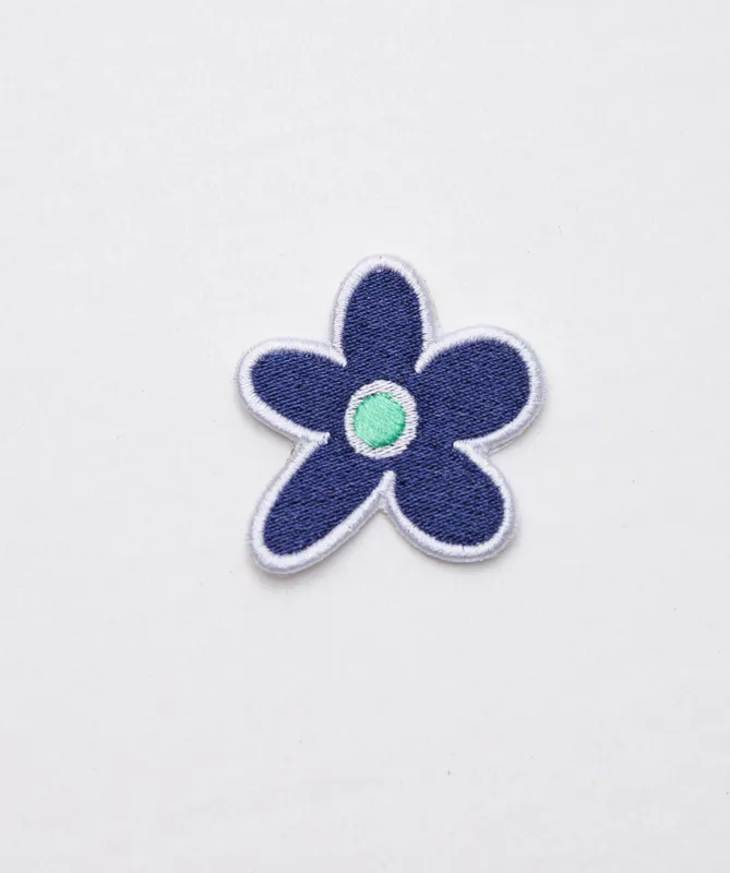 Parche muda flor azul