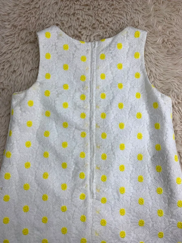 Vestido blanco con margaritas place kids txl