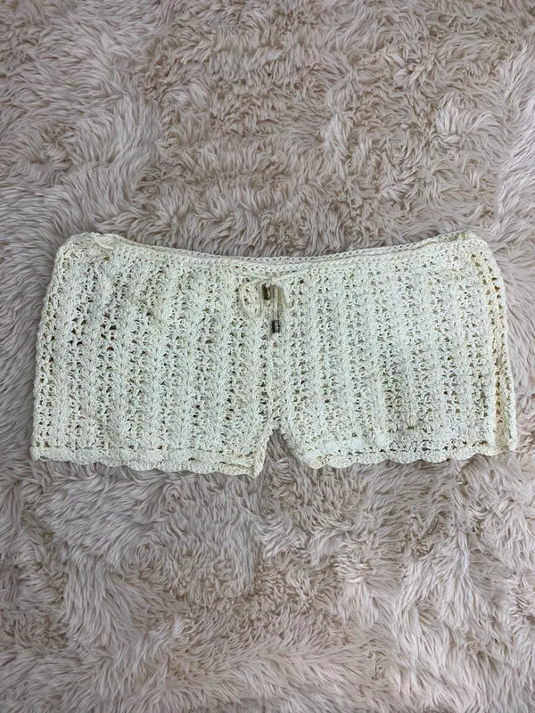Short tejido blanco