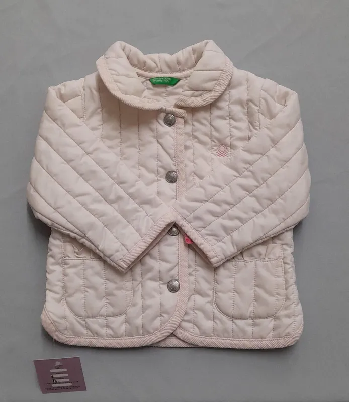 Chaqueta puffer abotonada benetton 24m