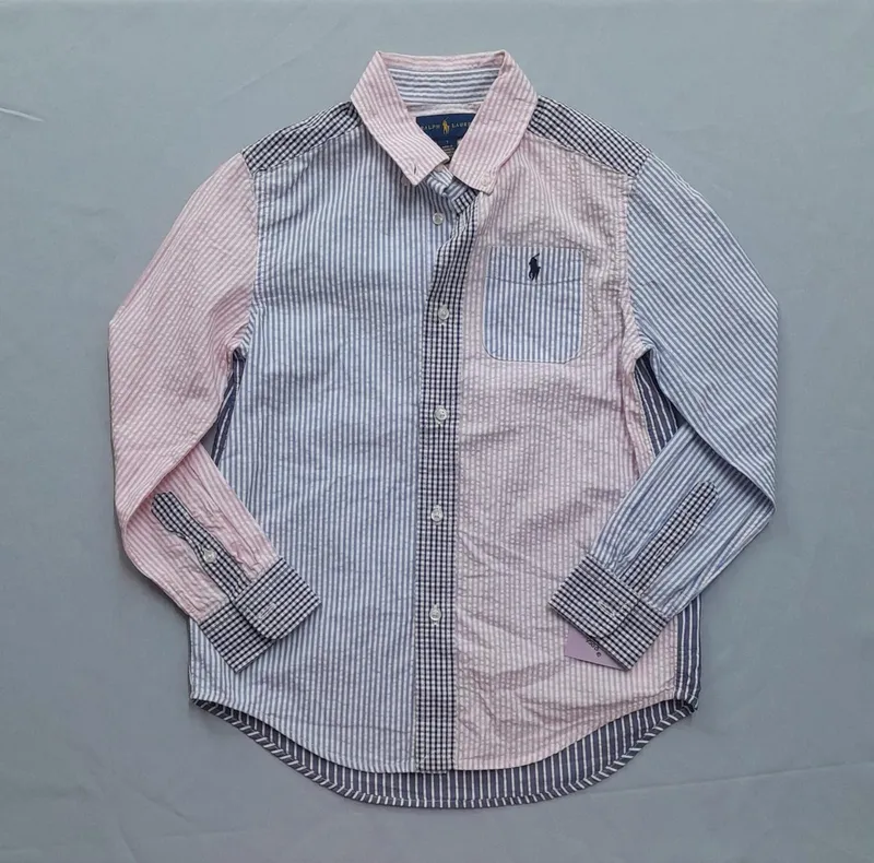 Camisa rayada polo ralph lauren talle 7