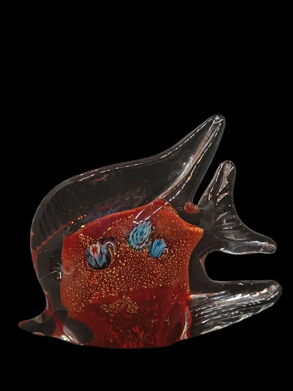 Pez de cristal estilo murano
