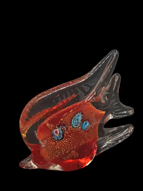 Pez de cristal estilo murano