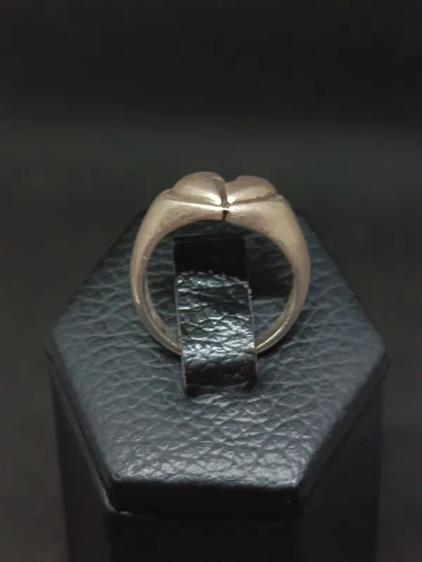 Anillo de plata fisonomia corazon roto