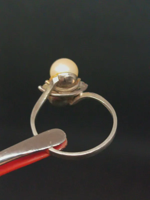 Anillo de plata estilo toi et moi (tu y yo)