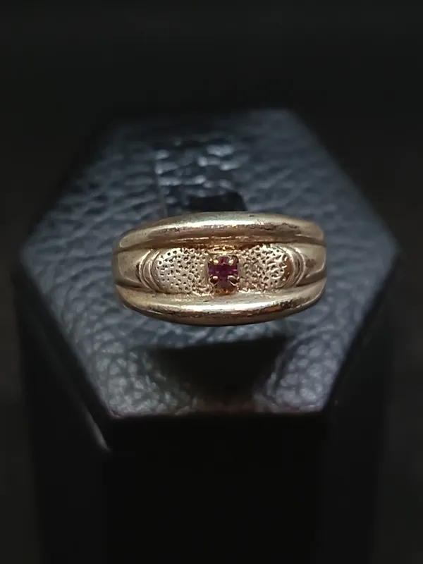 Anillo de plata y amatista