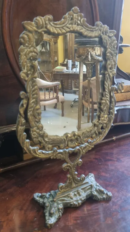 Espejo basculante en bronce
