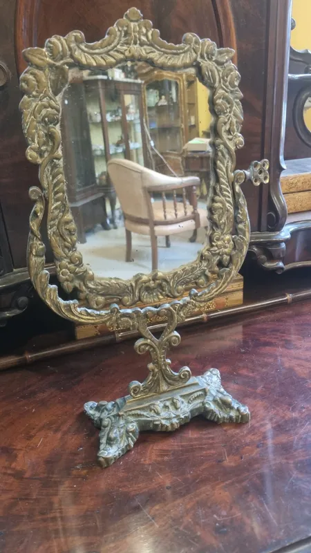 Espejo basculante en bronce
