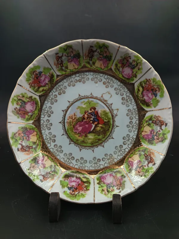 Plato decorativo porcelana vintage japones