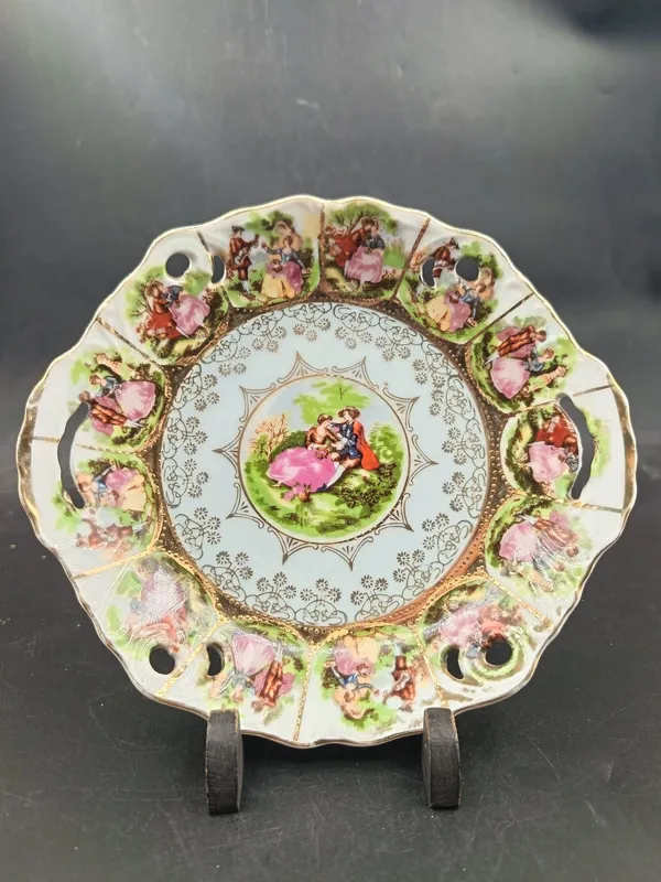 Plato decorativo vintage japones con asas