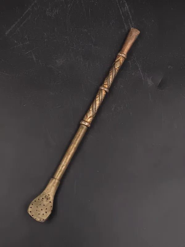 Bombilla plata y oro