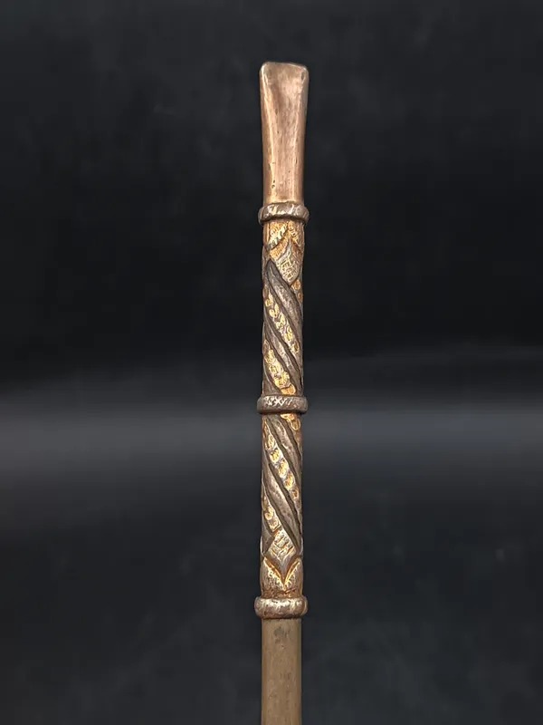 Bombilla plata y oro