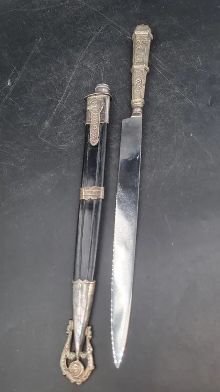 Cuchillo tipo facon rio grandense hoja cornte con caja original