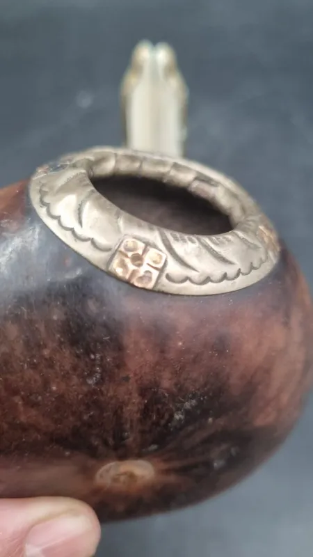 Mate galleta virola plata y oro