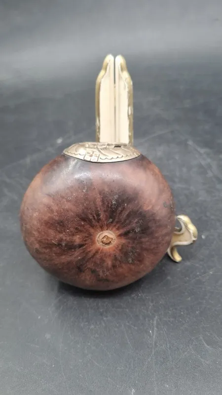 Mate galleta virola plata y oro