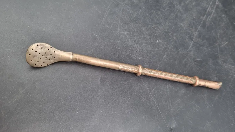 Bombilla plata 800 con arreglo antiguo
