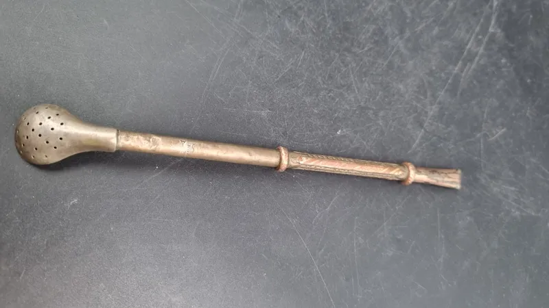Bombilla plata 800 con arreglo antiguo