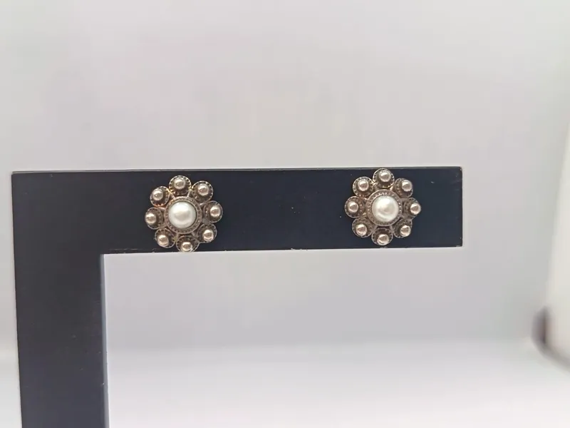 Par de caravanas de plata