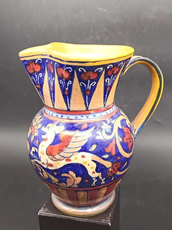 Jarra de ceramica italiana mayolica