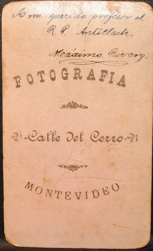 Carte de visit de maximiliano rivero