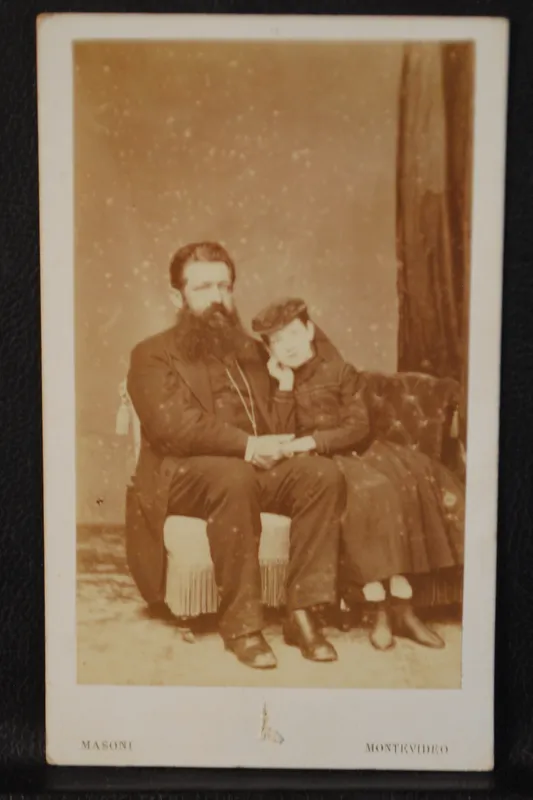 Carte de visit padre e hija casa masoni