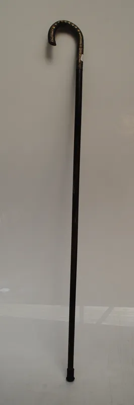 Baston con mango de plata 92 cm (con golpe)