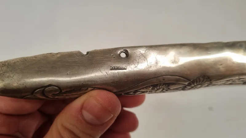 Cabezada de recado en plata y oro