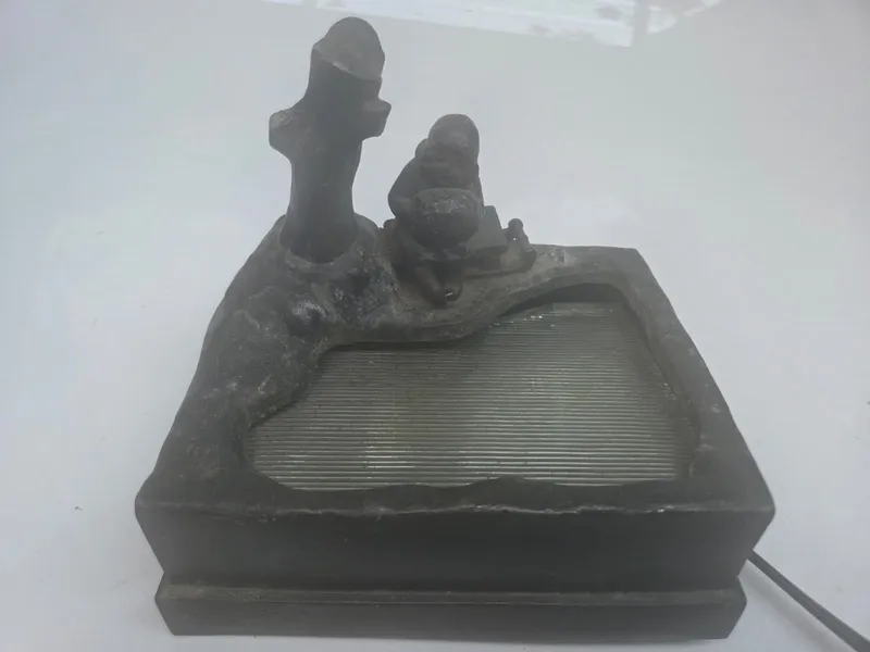 Lampara niña rusa en lago petit bromce firmada oswald schimmrlpfennig berlin 1924