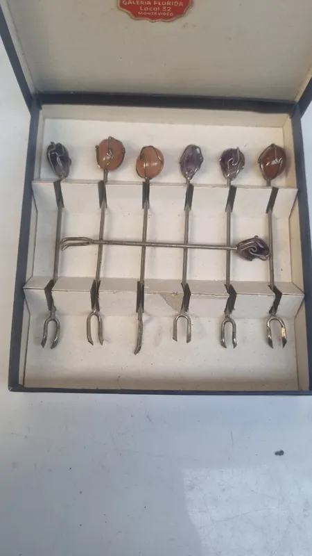 7 pinchos agata y amatista