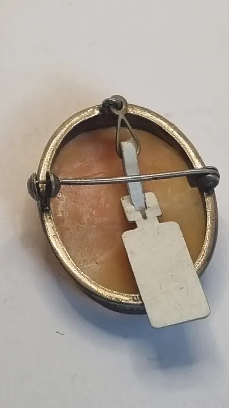 Muy buen camafeo de plata antiguo original