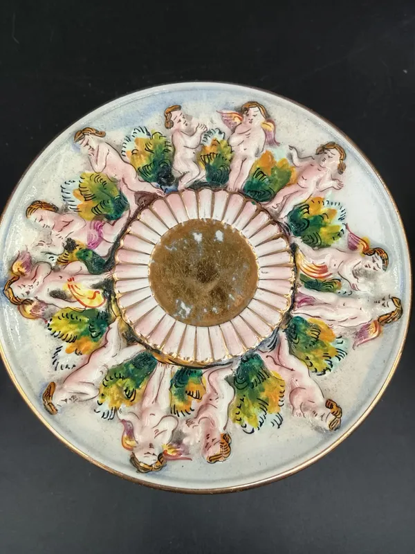 Duo capodimonte pocillo y plato