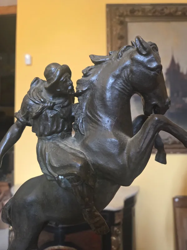 Estatua figura de bronce a la cera perdida firmado