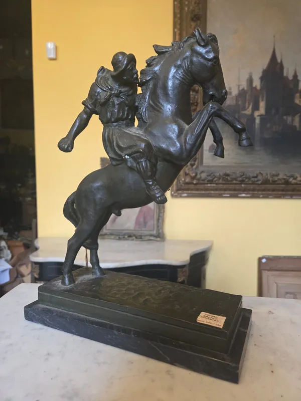 Estatua figura de bronce a la cera perdida firmado