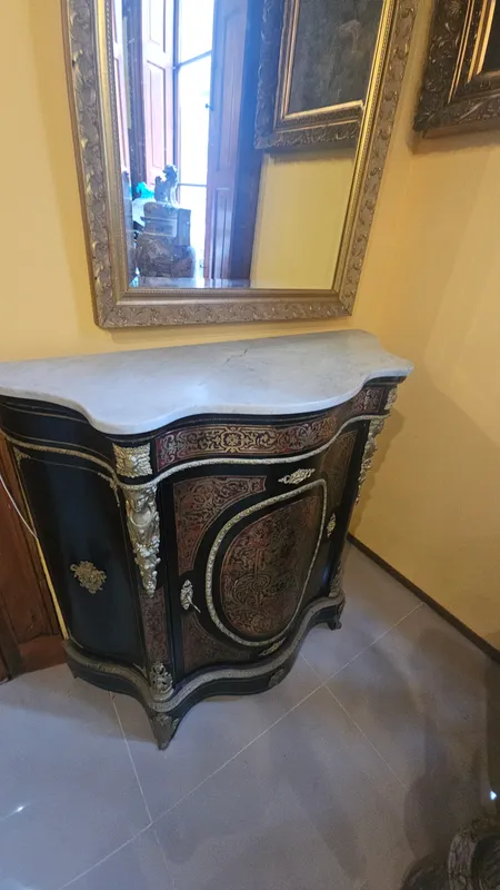 Mueble chiffonier de boulle bronceria ormolu e inscrustaciones