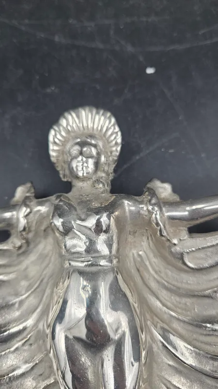 Despojador de metal art nouveau bailarina de 1910