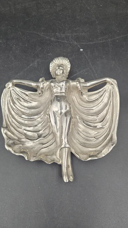 Despojador de metal art nouveau bailarina de 1910