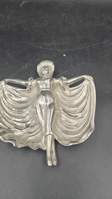 Despojador de metal art nouveau bailarina de 1910