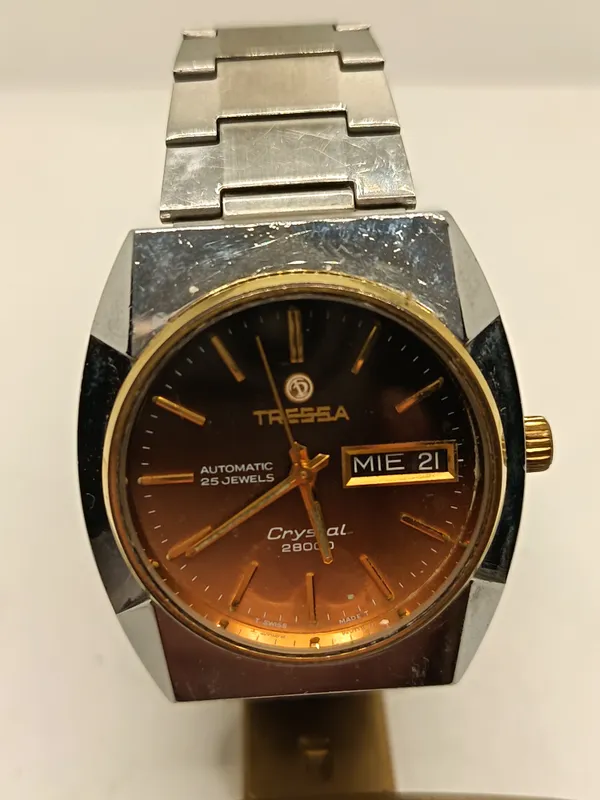 Reloj tressa automatico vintage finciona