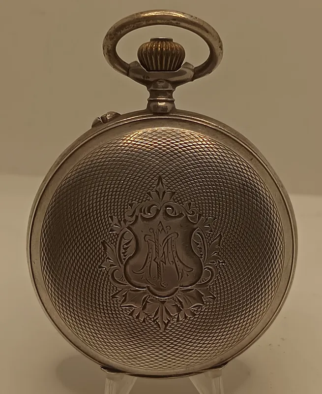 Reloj de bolsillo roskopf caja de plata 800 funcionando de 1900