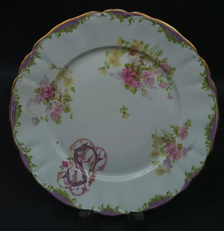 Plato de porcelana francesa saberat limoges vintage