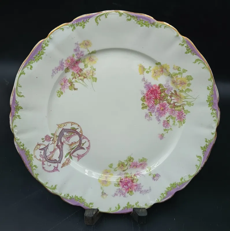 Plato de porcelana francesa saberat limoges vintage