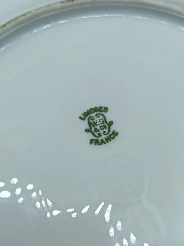 Plato de porcelana francesa saberat limoges vintage
