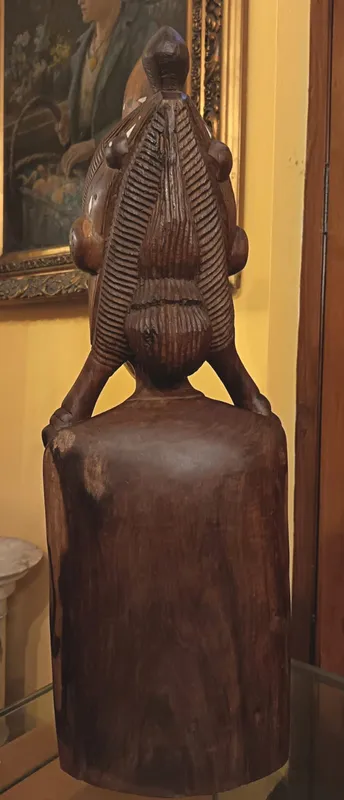 Gran busto de ebano africano