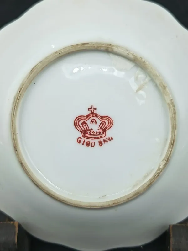Pequeño plato de porcelana alemana bavaria